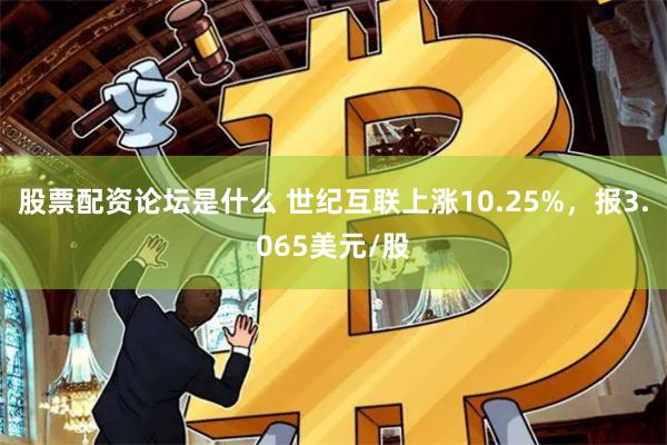 股票配资论坛是什么 世纪互联上涨10.25%，报3.065美元/股